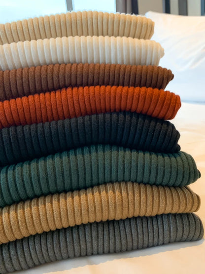 Elegant Solid Basic Knitted Tops Women Turtle-neck Sweater Long Sleeve Casual Slim Pullover Korean Fashion Simple Chic Clothes